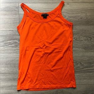 Ralph Lauren Black Label Bright Orange Basic Classic Summer Tank Top Size M